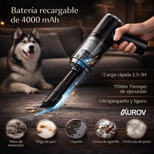 Aspiradora de Mano Portátil 2 en 1: Succión y Soplado Inalámbrico PRO