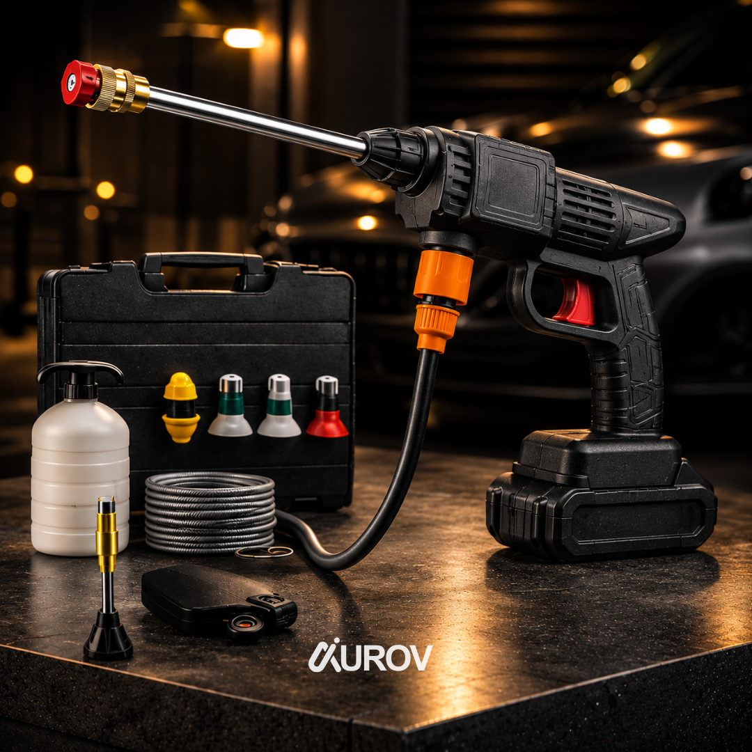 Pistola Hidrolavadora Inalámbrica PRO 48V – Kit Completo con Maletín